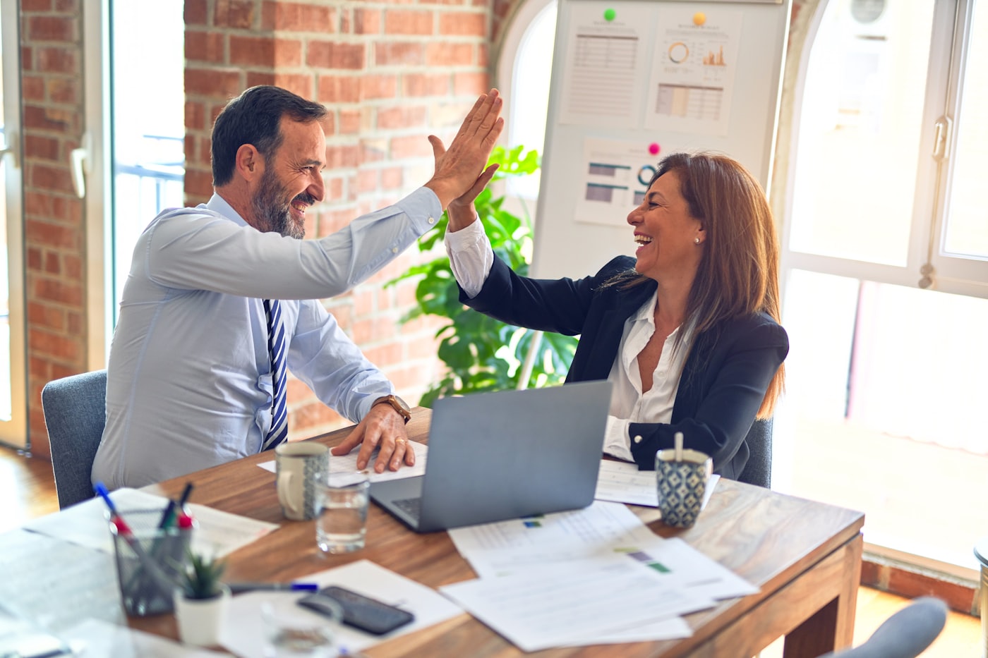 One-to-one mentoring between two people